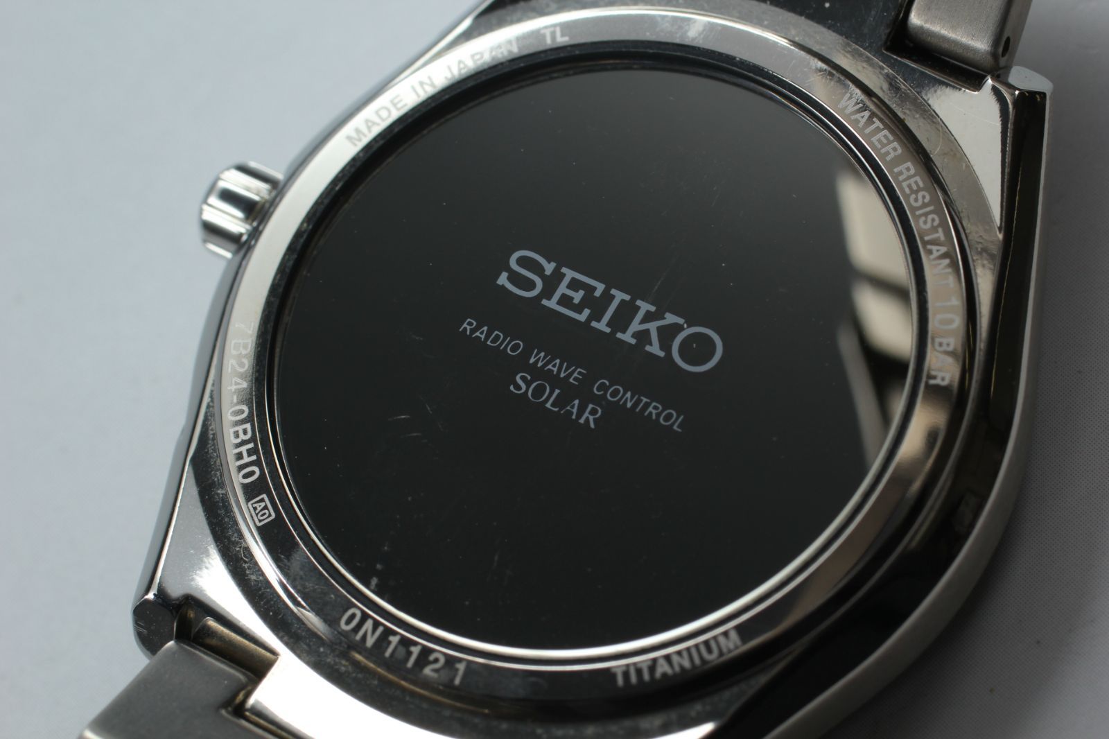  SEIKO ブライツ 7 B 24 0 BH メンズ腕時計 ソーラー電波 パープル文字盤 品 腕時計(クォーツ) 腕時計(アナログ)
