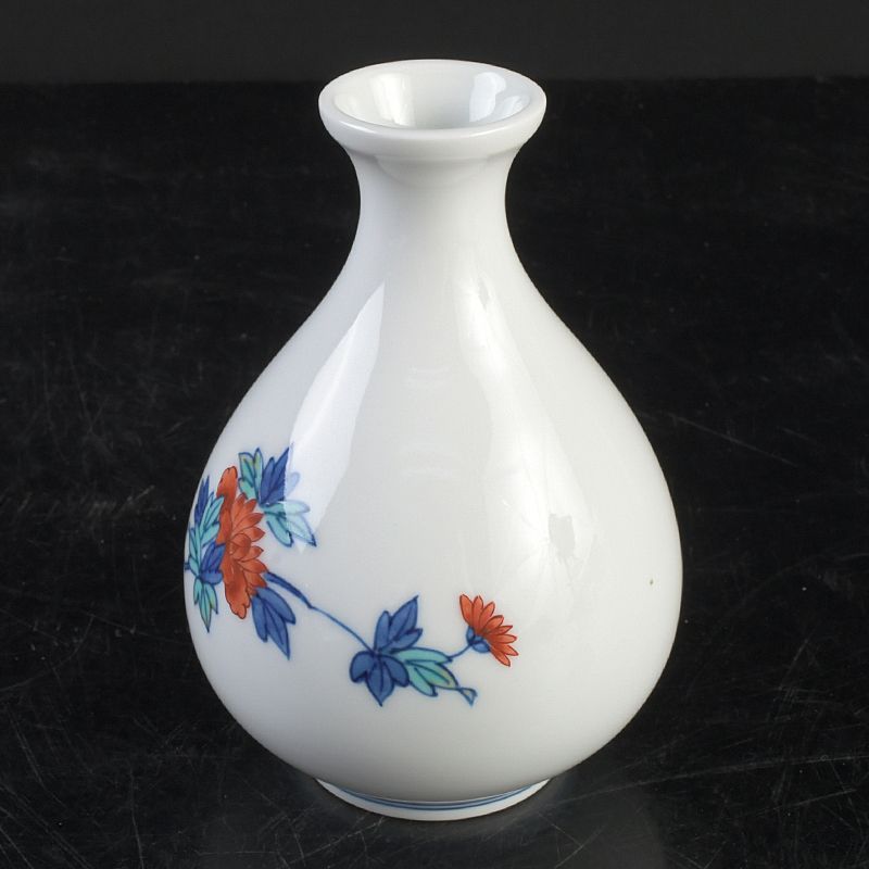 色鍋島 十二代 今泉今右衛門 錦牡丹絵 花瓶 共箱 V S205 - メルカリ