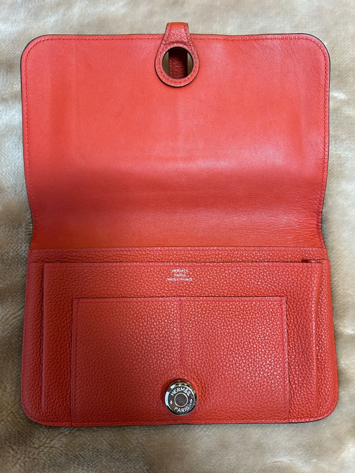 エルメスHERMESドゴンGMドゴンデュオA刻印2017年製造長財布 二つ折り財布折財布さいふサイフウォレットwallet小銭入れあり小銭入れ有小銭入れアリ小銭入れ付きフランス製 きレディース女性用婦人ユニセックス男女兼用