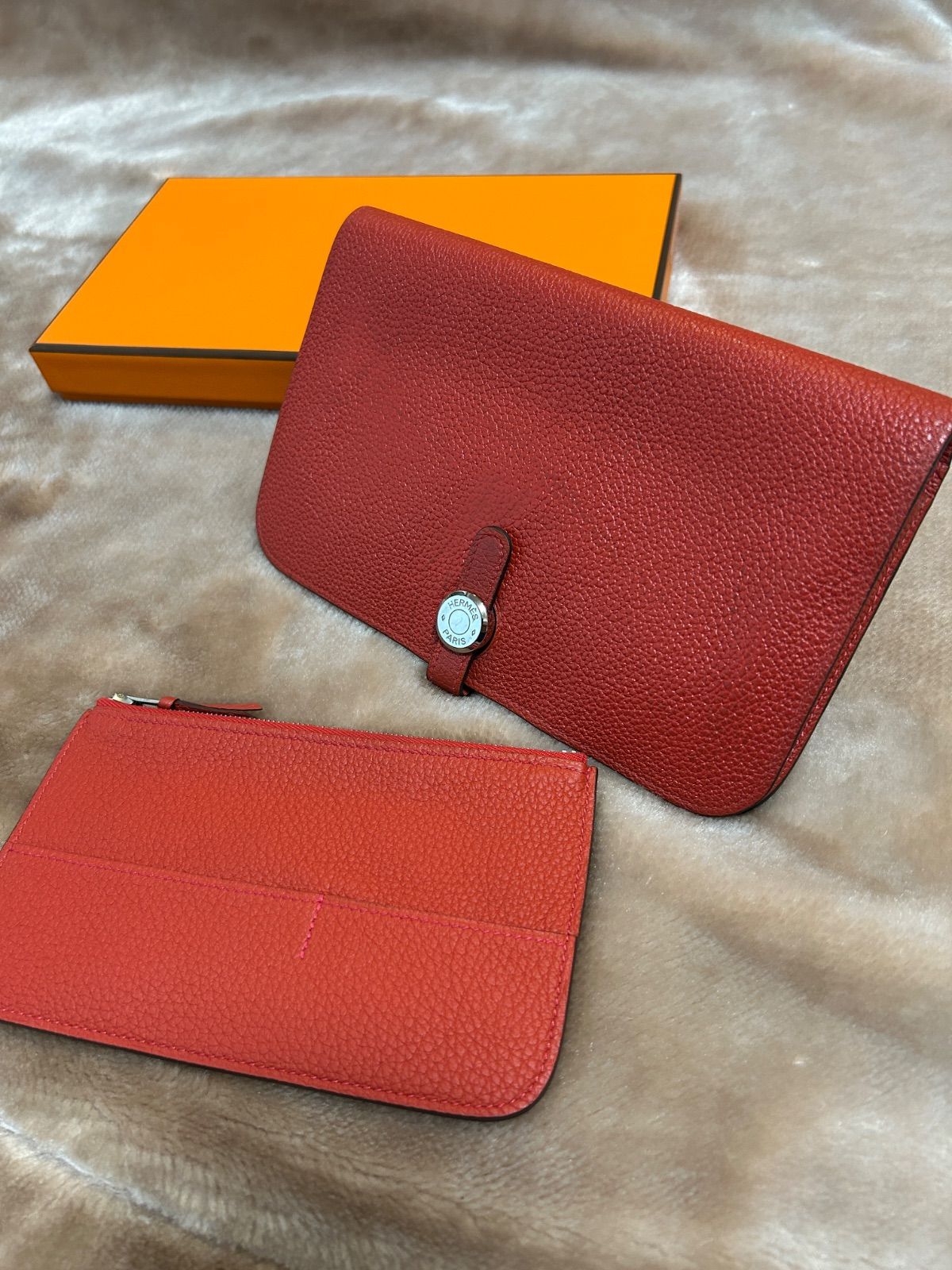 エルメスHERMESドゴンGMドゴンデュオA刻印2017年製造長財布 二つ折り財布折財布さいふサイフウォレットwallet小銭入れあり小銭入れ有小銭入れアリ小銭入れ付きフランス製 きレディース女性用婦人ユニセックス男女兼用