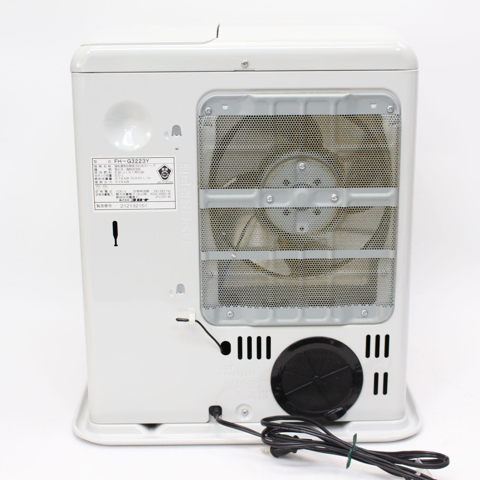 コロナ CORONA 石油ファンヒーター FH-G3223Y(W) | 価格比較 CORONA