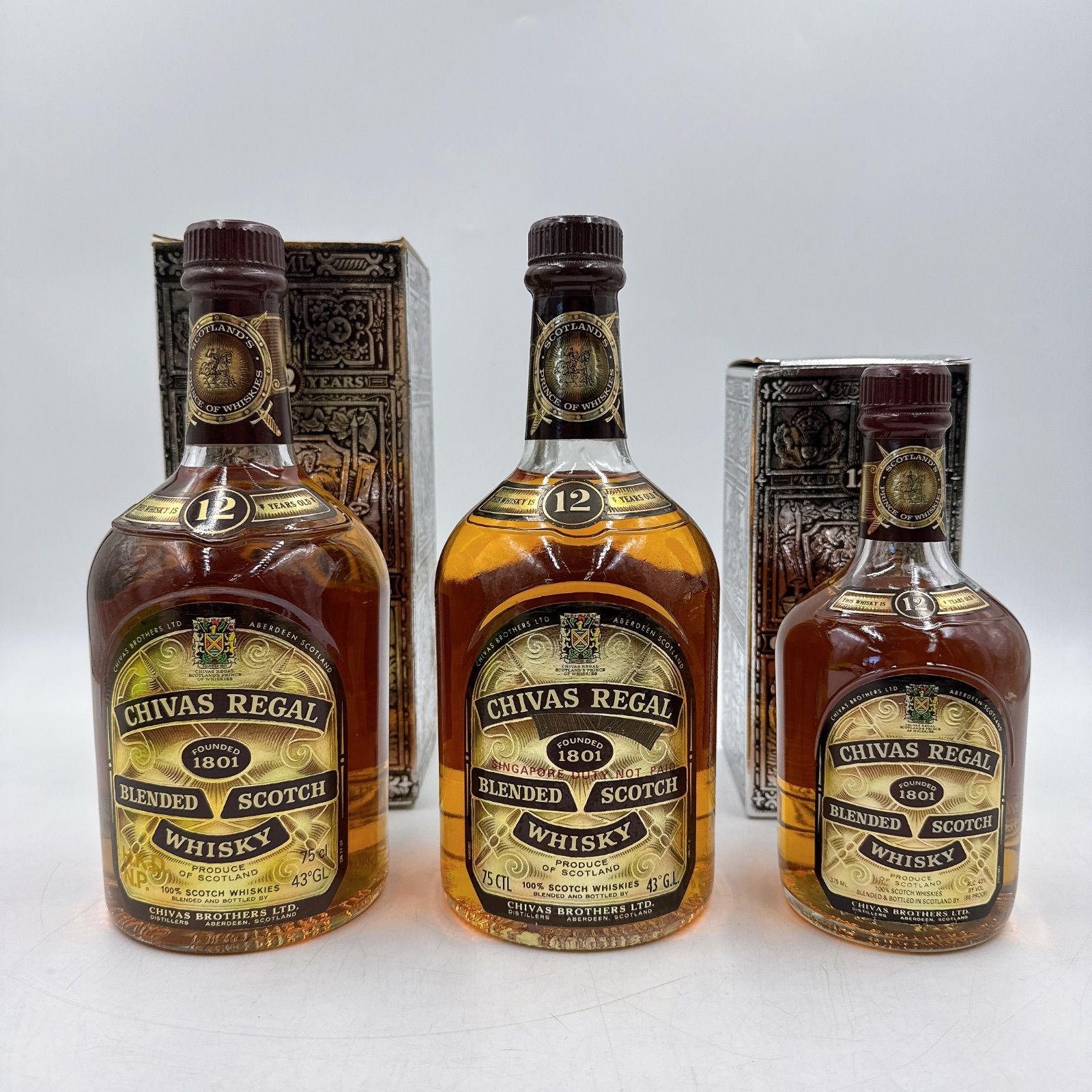 未開栓】シーバスリーガル12年 750ml 375ml 古酒 - メルカリ