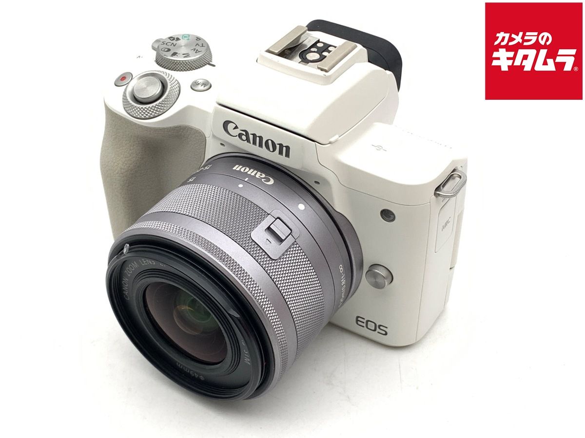 キヤノン EOS Kiss M2 EF-M15-45 IS STM レンズキット ホワイト