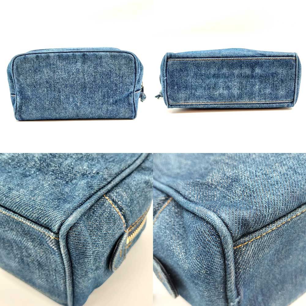 シャネル クラッチバッグ デニムキャンバス Bランク