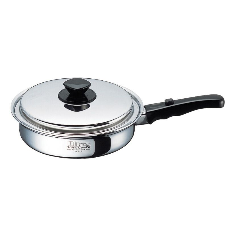 ビタクラフト ウルトラ フライパン 24.5cm 蓋付き IH対応 ガス火 ステンレス 蓋付 9310 IH