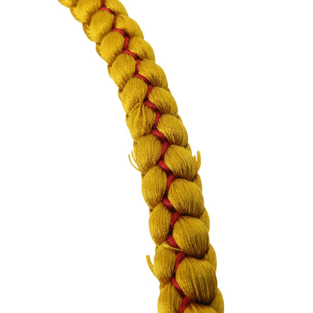 中古】 帯締め 正絹(金銀糸除く) ゴールド 振袖 小物 和装 呉服 和服