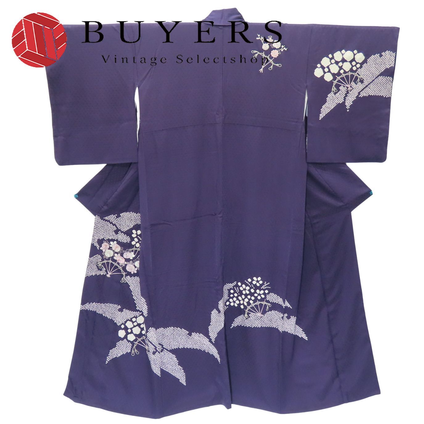 訪問着 付下 絞り 正絹 パープル 和装 呉服 和服 きもの レディース 女性
