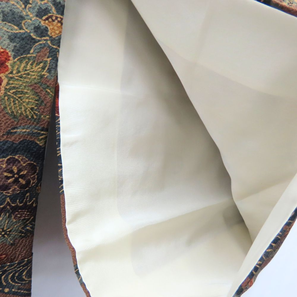  小紋 正絹 金銀糸除く ブラウン 和装 呉服 和服 きもの レディース 女性 小紋 着物