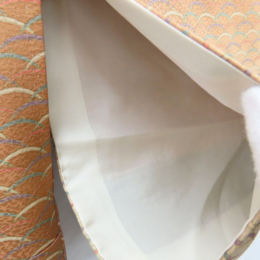  小紋 正絹 金銀糸除く ブラウン系 グリーン系 和装 呉服 和服 きもの レディース 女性 小紋 着物