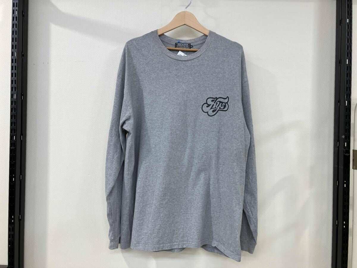 HYSTERIC GLAMOUR ヒステリックグラマー WOMAN BANANA 長袖 Tシャツ プリントTシャツ サイズXL 02233CL09 灰色 グレー メンズ