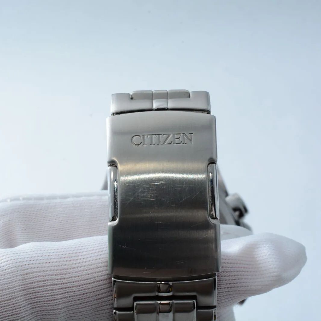  CITIZEN エコドライブ シチズン CB 5874 90 E 黒文字盤 ソーラー電波 品 腕時計(クォーツ) 腕時計(アナログ)