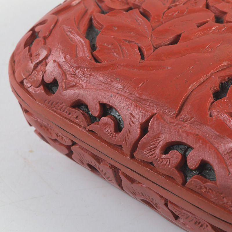 中国 剔紅 堆朱 花文 香合 2点 C S208 - メルカリ