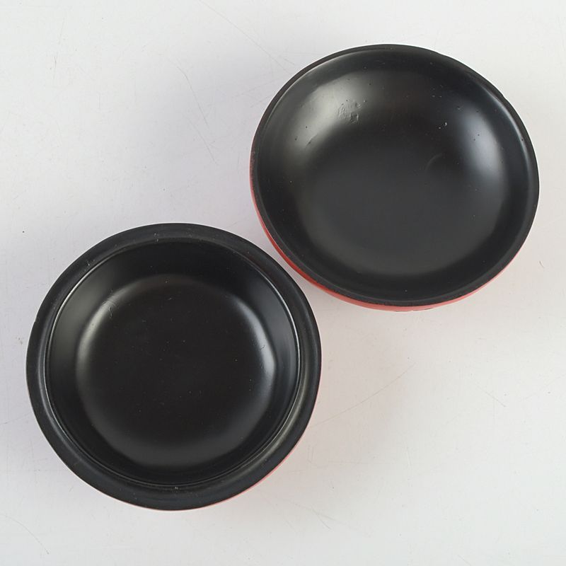 中国 剔紅 堆朱 花文 香合 2点 C S208 - メルカリ