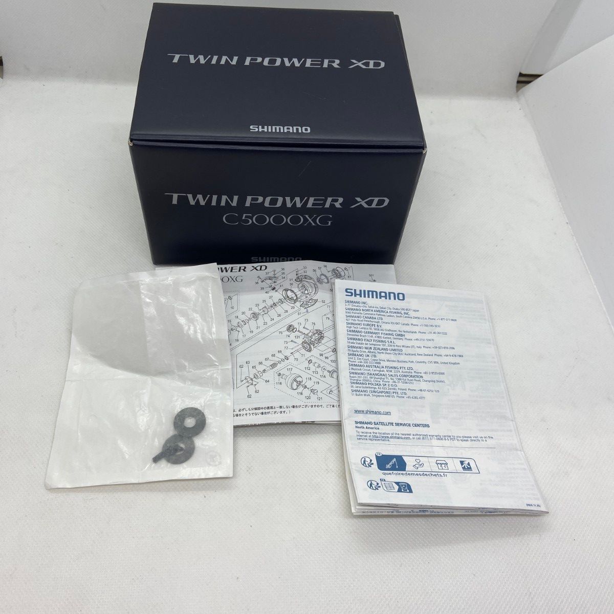 ΨΨSHIMANO シマノ スピニングリール 25ツインパワーXD C5000XG ゴメクサススタンド 047939