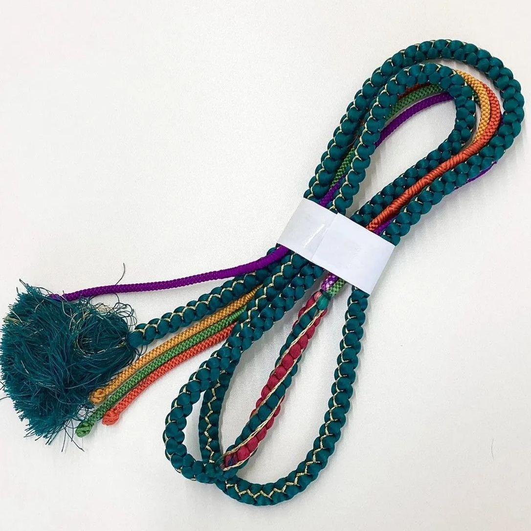  5898 帯締め 帯揚げ セット 花流水七宝 絞り 正絹 着物 帯絞め 帯締め 帯留め 帯飾り