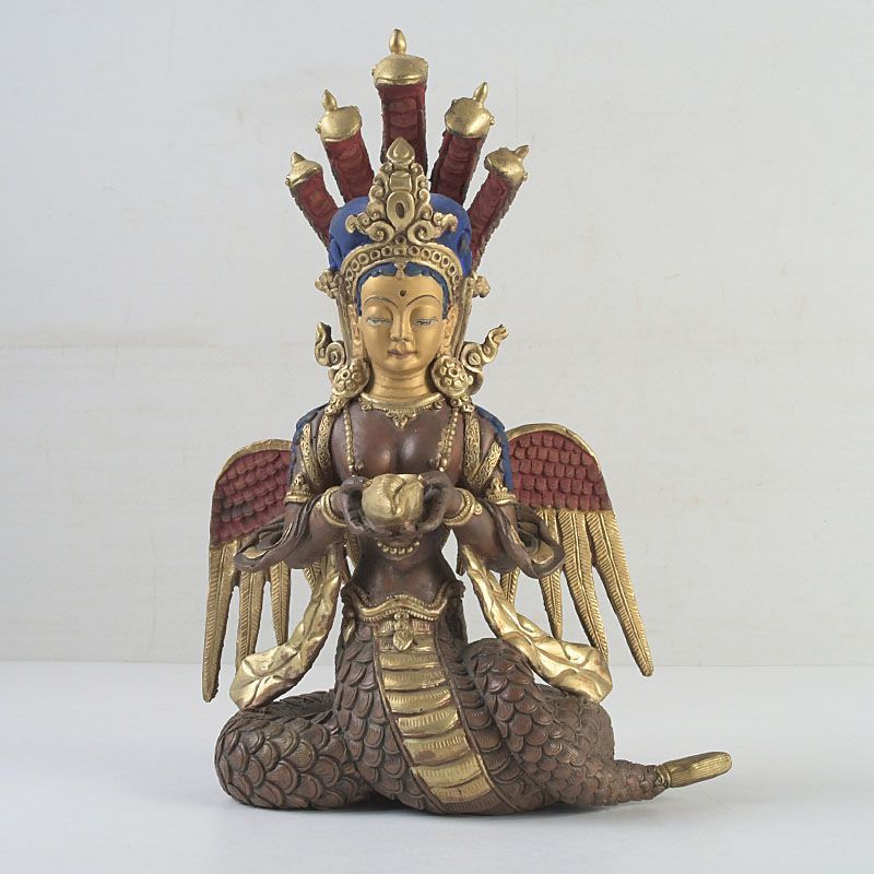 仏教美術 古銅塗金彩色 チベット仏 仏像 G S212 - メルカリ