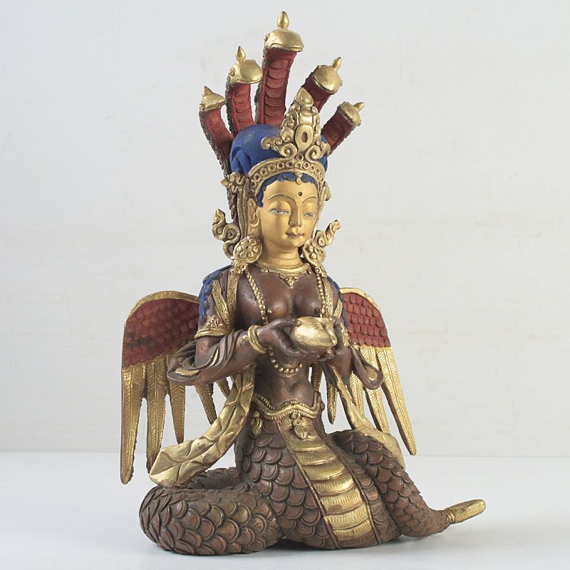 仏教美術 古銅塗金彩色 チベット仏 仏像 G S212 - メルカリ