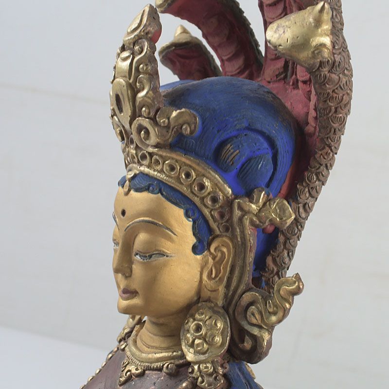 仏教美術 古銅塗金彩色 チベット仏 仏像 G S212 - メルカリ