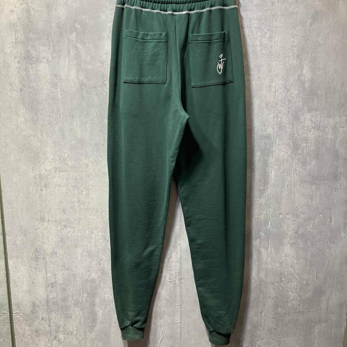 JW ANDERSON TAPERED TRACK PANTS テーパードトラックパンツ ホワイト グリーン サイズS ジェーダブリューアンダーソン