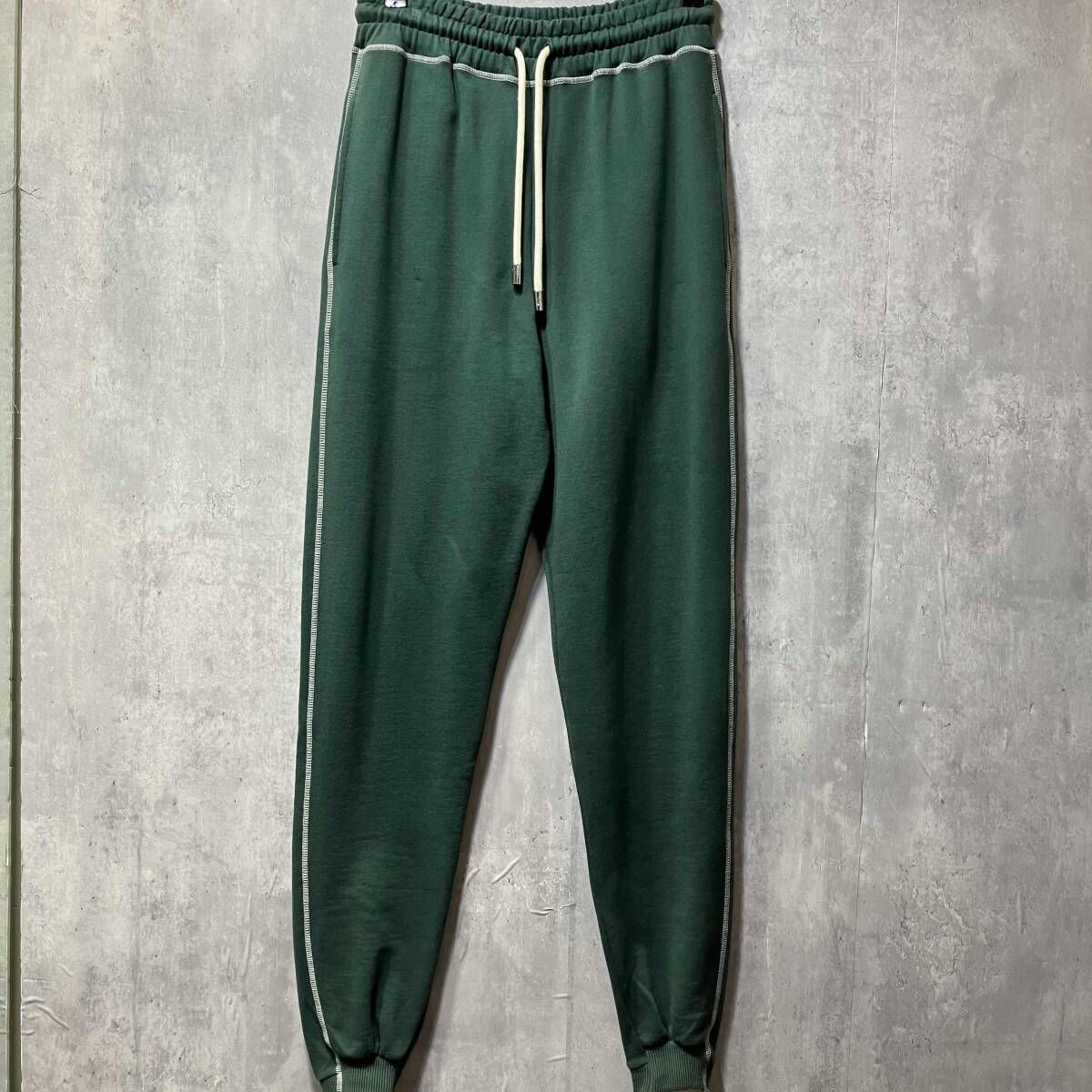 JW ANDERSON TAPERED TRACK PANTS テーパードトラックパンツ ホワイト グリーン サイズS ジェーダブリューアンダーソン