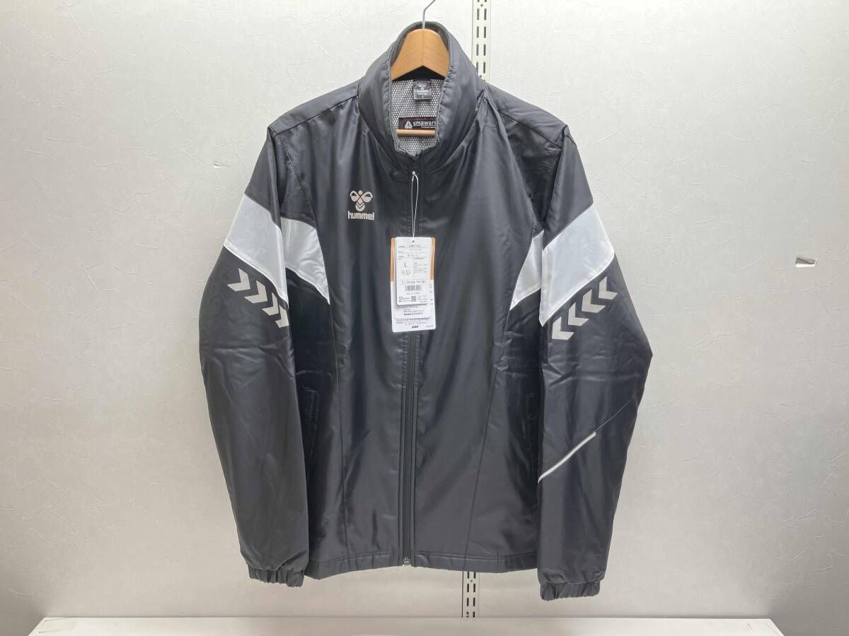 hummel ヒュンメル ウィンドブレーカージャケット メンズ Lサイズ ブラック HAW2145A