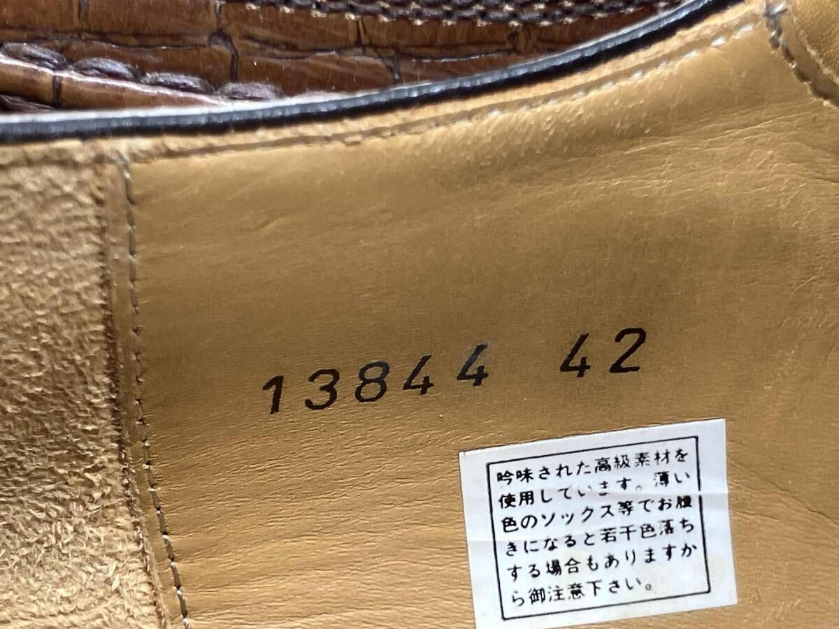 未使用【MAGNANNI】ダークブラウン サイズ42 MAGNANNI マグナーニ VIBRAM製ソール ドレスシューズ サイズ 42