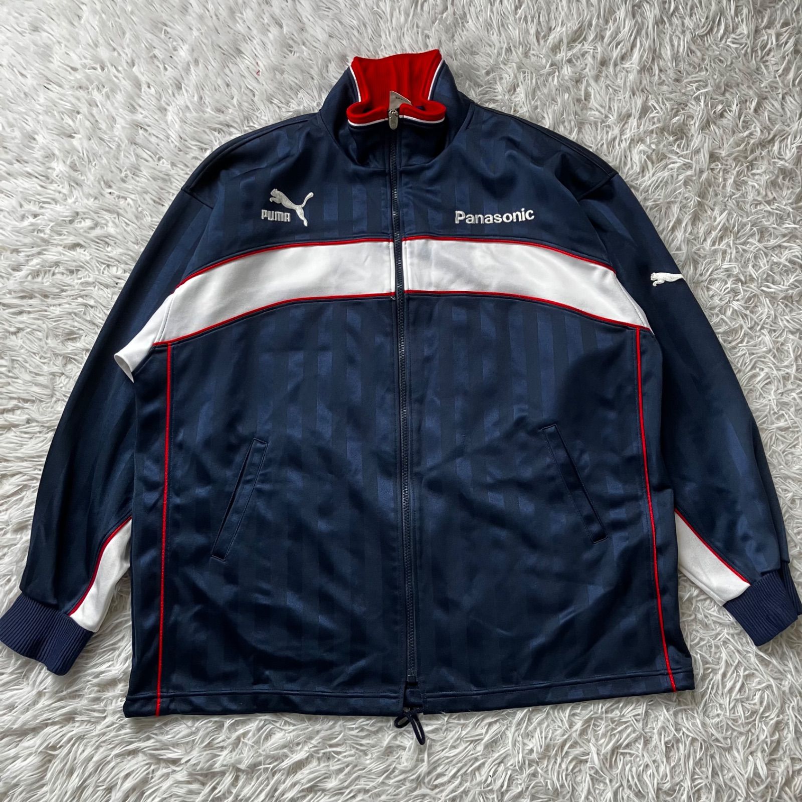 PUMA プーマ パナソニック セットアップ ジャージ 上下セット 古着 企業ロゴ 4055