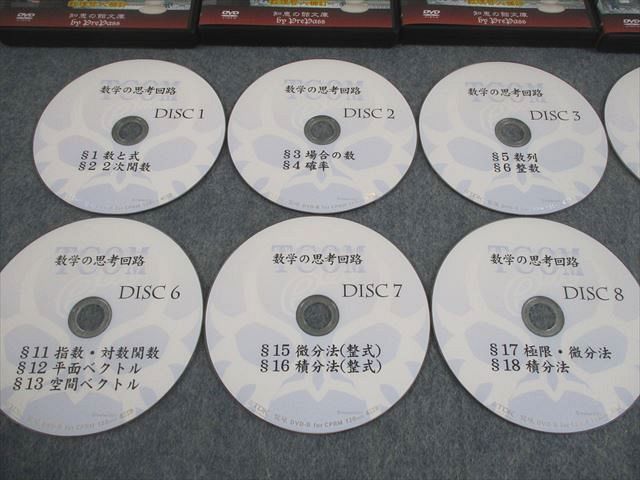 プリパス 知恵の館文庫 数学の思考回路シリーズ Disc 1～10 全て DVD 数理哲人 米谷達也 075 m 1 D
