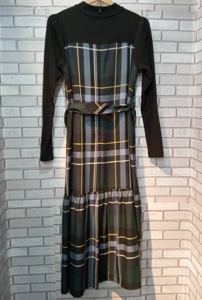 BLUE LABEL CRESTBRIDGE ブルー レーベル クレストブリッジ ブル- チェック 長袖ワンピ-ス インポート