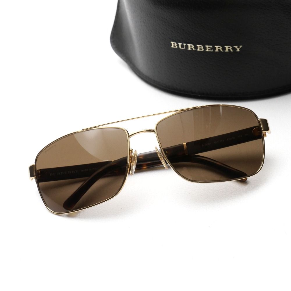 BURBERRY バーバリー サングラス サイズ63 16 135 チェック アイウェア メガネ ブランド古着 20251110 RA6557