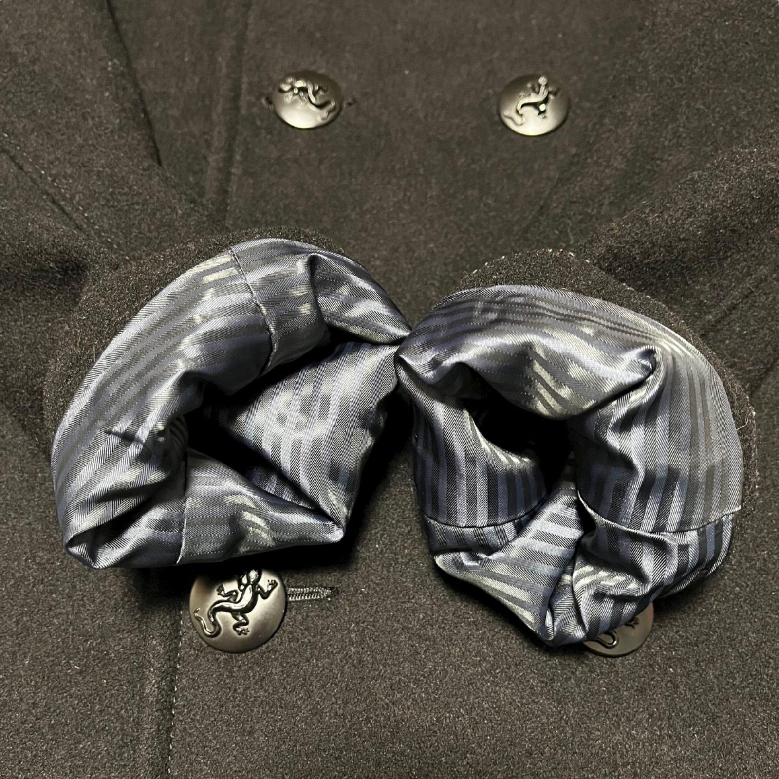 極美品 agnes b. HOMME アニエスベーオム ピーコート ウール カシミヤ