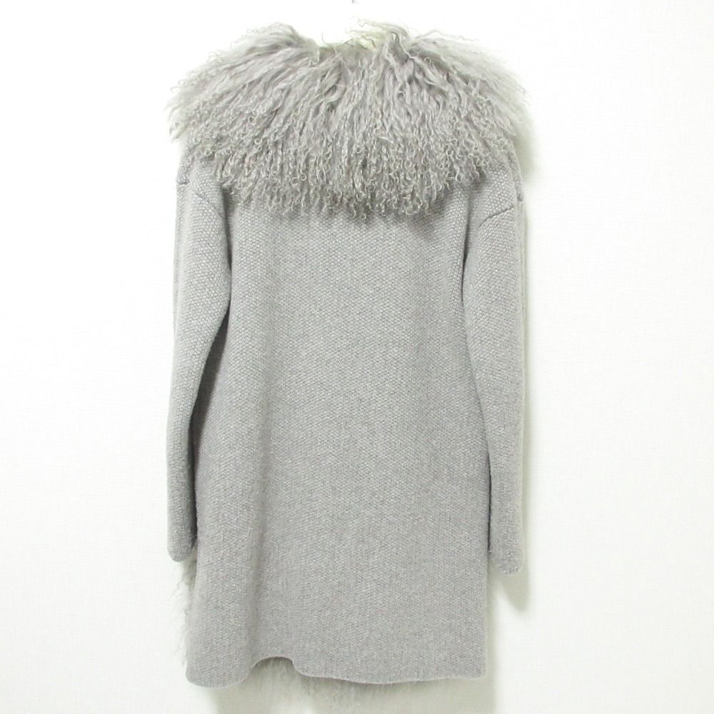 美品 FALCONERI ファルコネーリ メリノウール モンゴルラムファー