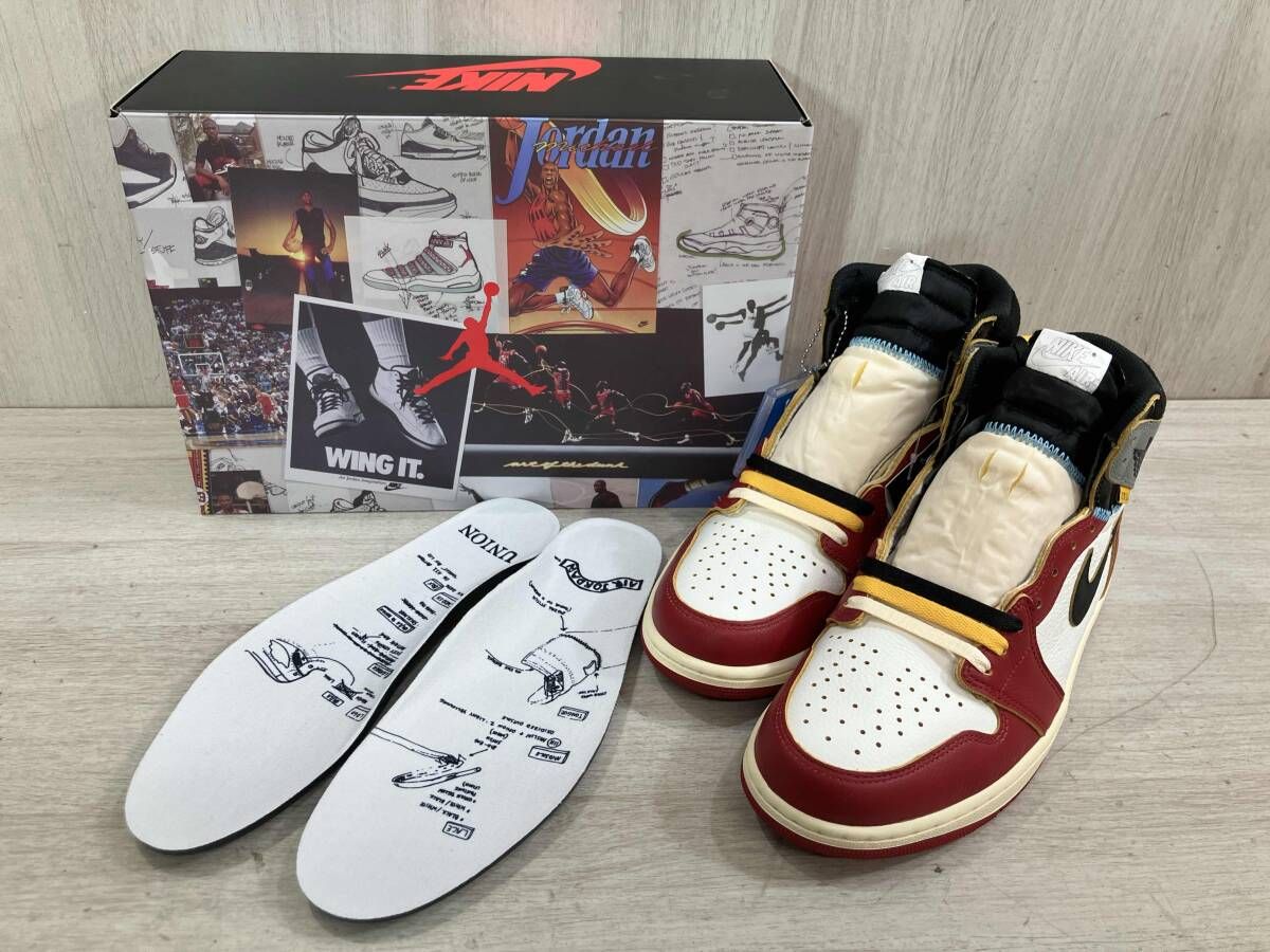 通年 NIKE UNION × AIR JORDAN 1 RETRO HIGH OG ナイキ エアジョーダン1 レトロ ハイオージー UNION コラボ HV8563-600 スニーカー