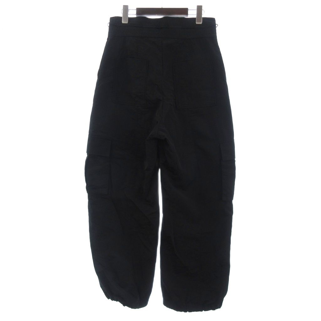 メゾン MAISON SPECIAL ドローストーリングコクーンカーゴパンツ Drawstring Cocoon Cargo Pants ナイロン 38 黒 ブラック
