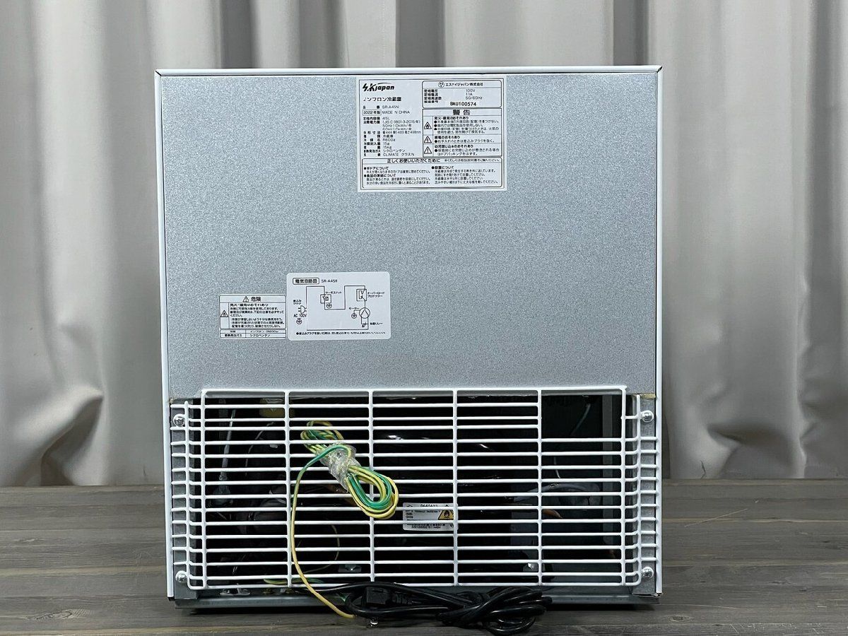 1ドア冷蔵庫　45L 3026 エスケイジャパン 45L 冷蔵庫 SR-A45N 22年製 / 1ドア ボックス