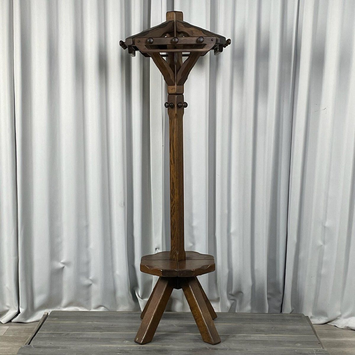 GU 50 ネザーランズフォークロア オーク材 ポール ハンガー コート オランダ 神奈川県秦野市 A 4