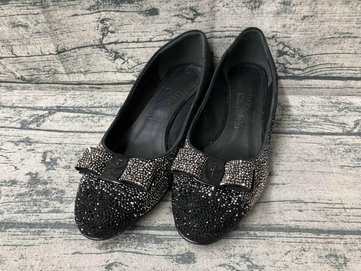 Salvatore Ferragamo サルヴァトーレフェラガモ パンプス サイズ8 1 2 ブラック