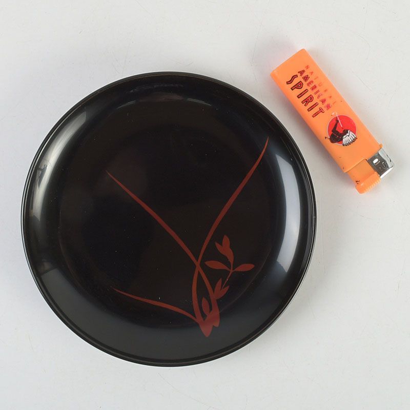 山田平安堂造 溜塗 菊花文 銘々皿 5客 共箱 N S219 - メルカリ