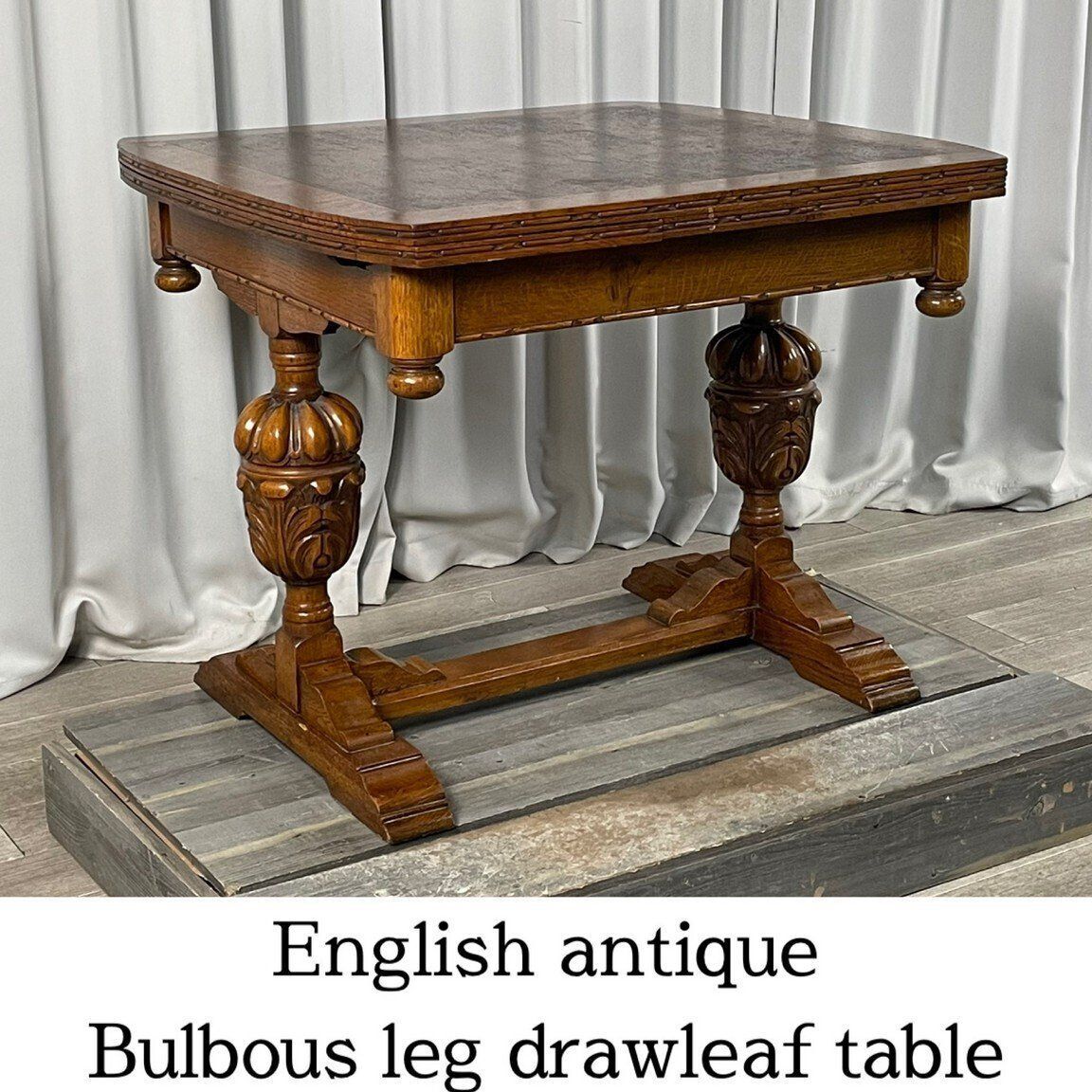 GU 53 英国 クラシック バルボスレッグ ドローリーフ テーブル ４人掛け ダイニング アンティーク スタイル 神奈川県秦野市 A 4