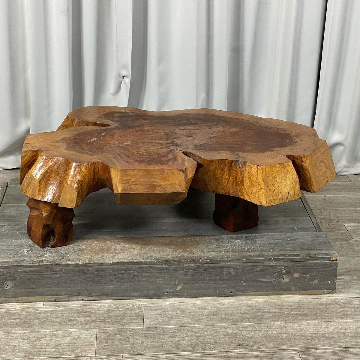 GU79 天然木 一枚板 総無垢 座卓 座敷机 ちゃぶ台 センター テーブル ロー