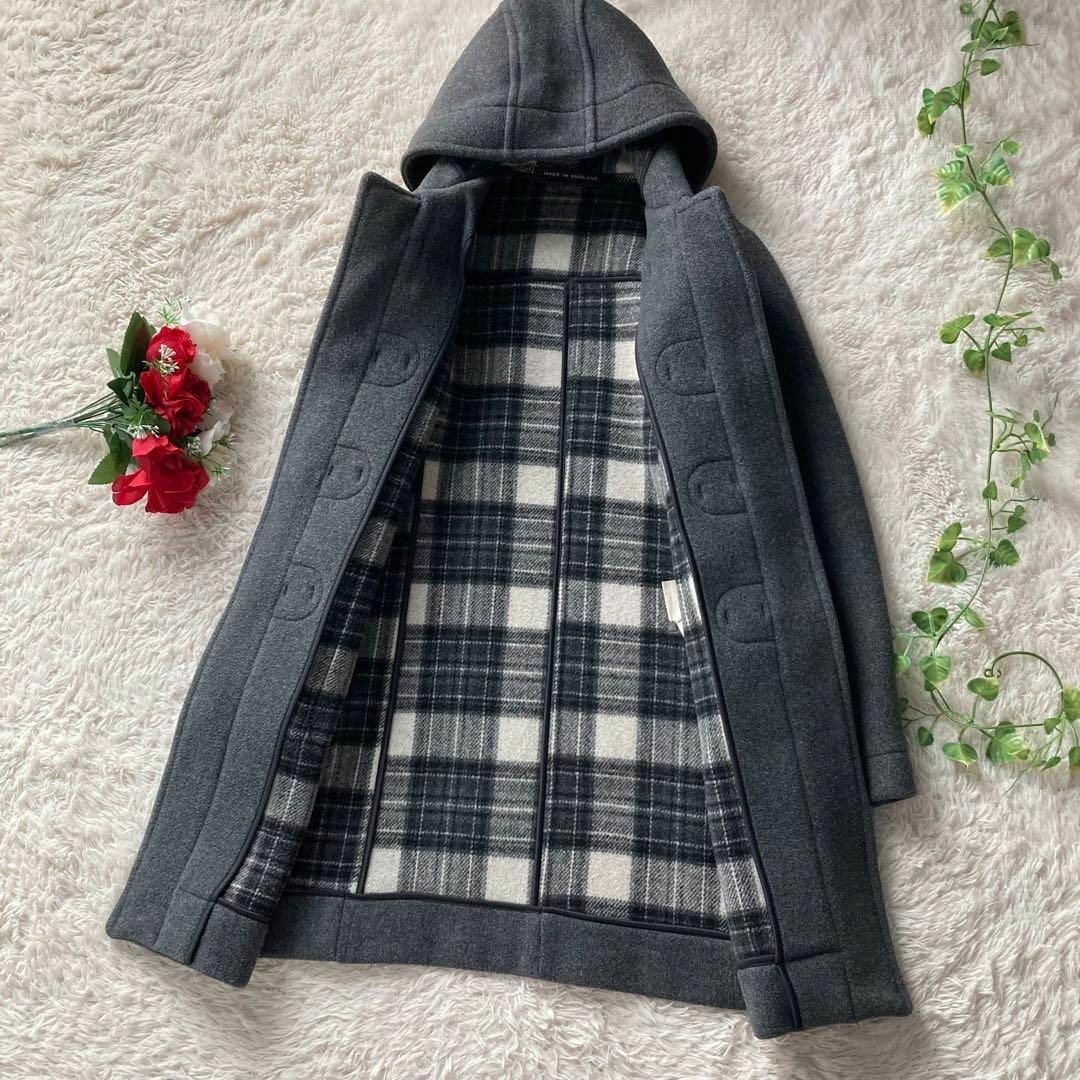 ロンドントラディション ダッフルコート ロング チャコールグレー 裏地