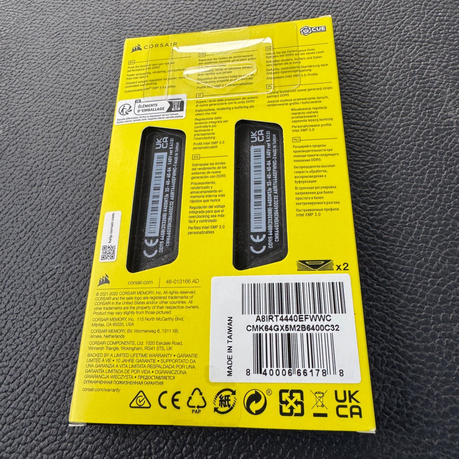 CORSAIR DDR 5 6400 MHz 64 GB 組 PC 51200 Intel XMP メモリ