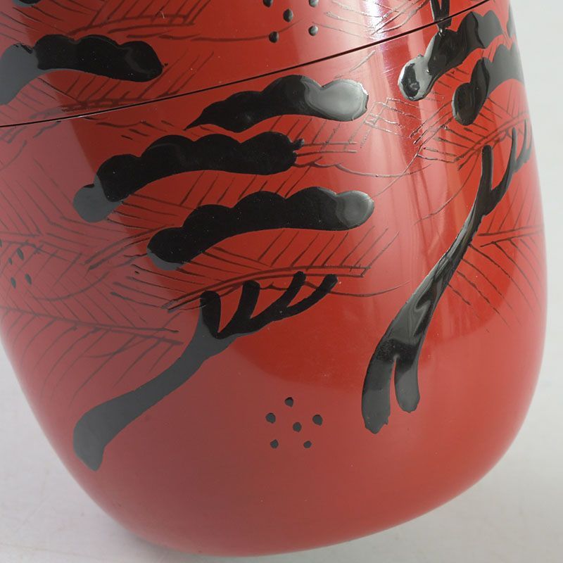 茶道具 山中塗 道場宗廣作 玄々斎好 曙棗 共箱 C S220 - メルカリ