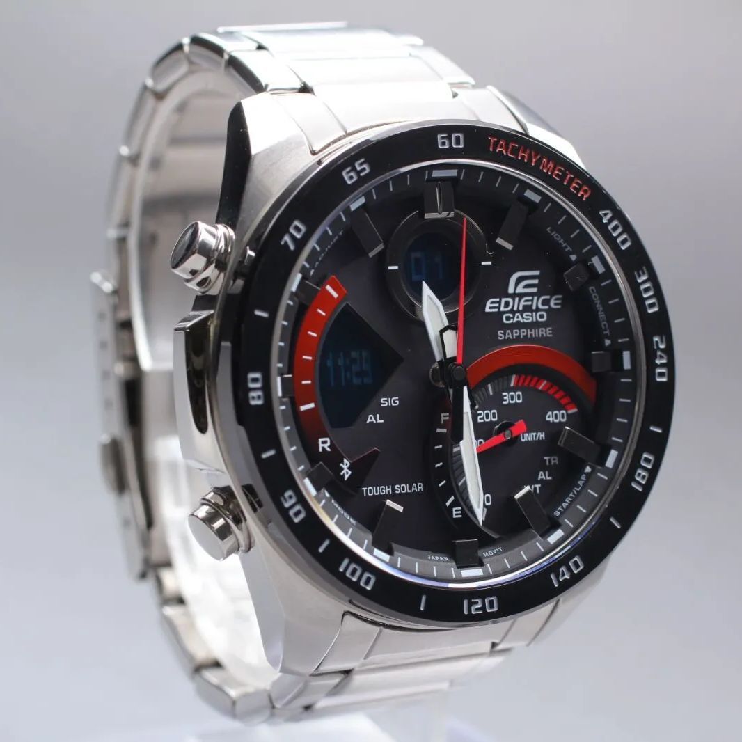 CASIO EDIFICE ECB 900 Y メンズ腕時計 ソーラー Bluetooth 品