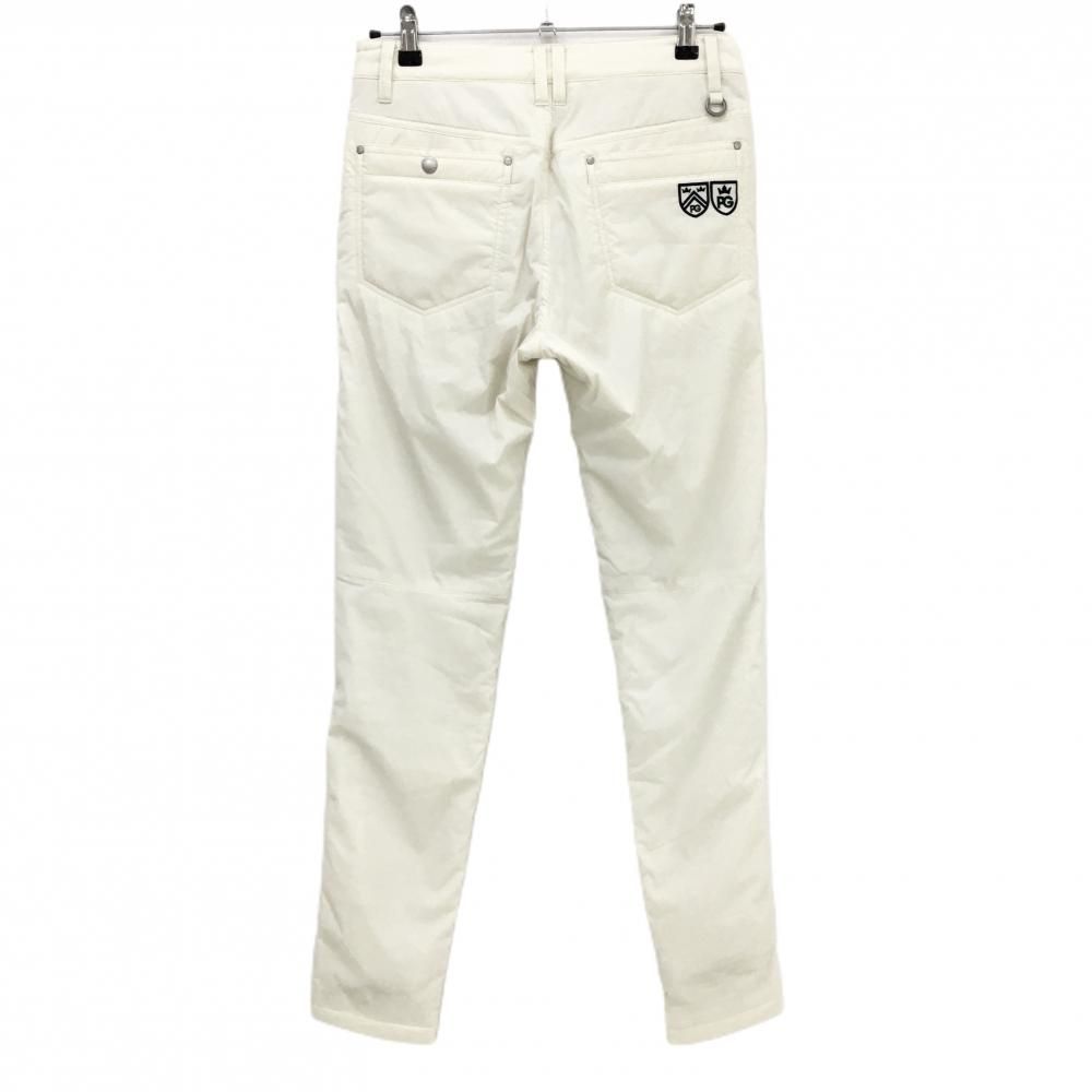 パーリーゲイツ 中綿パンツ アイボリー ロゴ刺しゅう 星 レディース 0 S ゴルフウェア PEARLY GATES