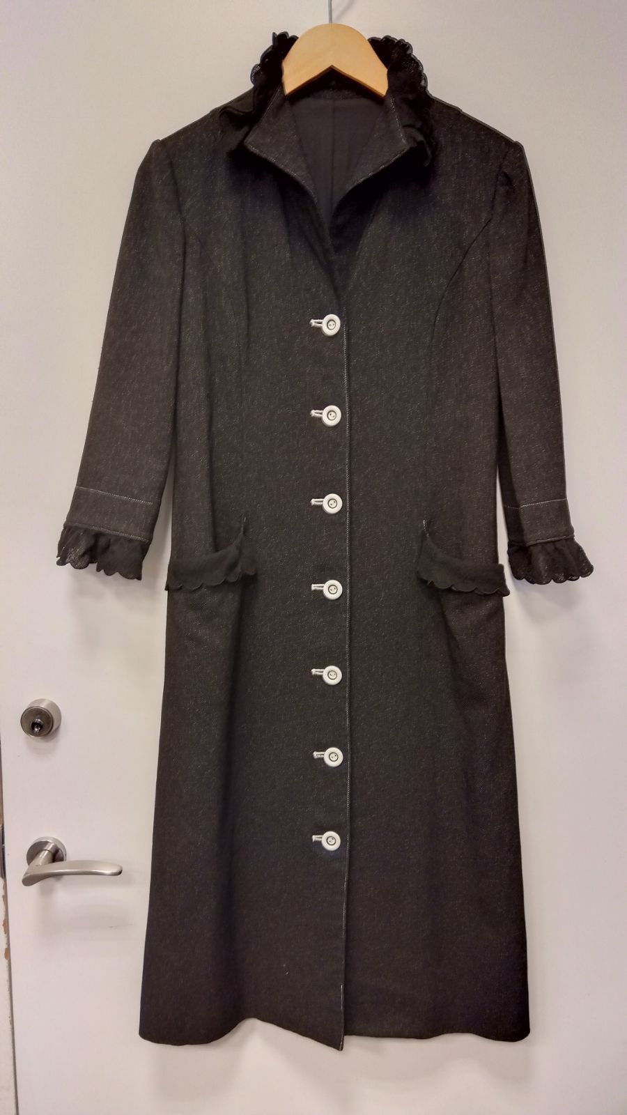 M2 ジュンアシダ スタンド フリルデザインワンピース 7号