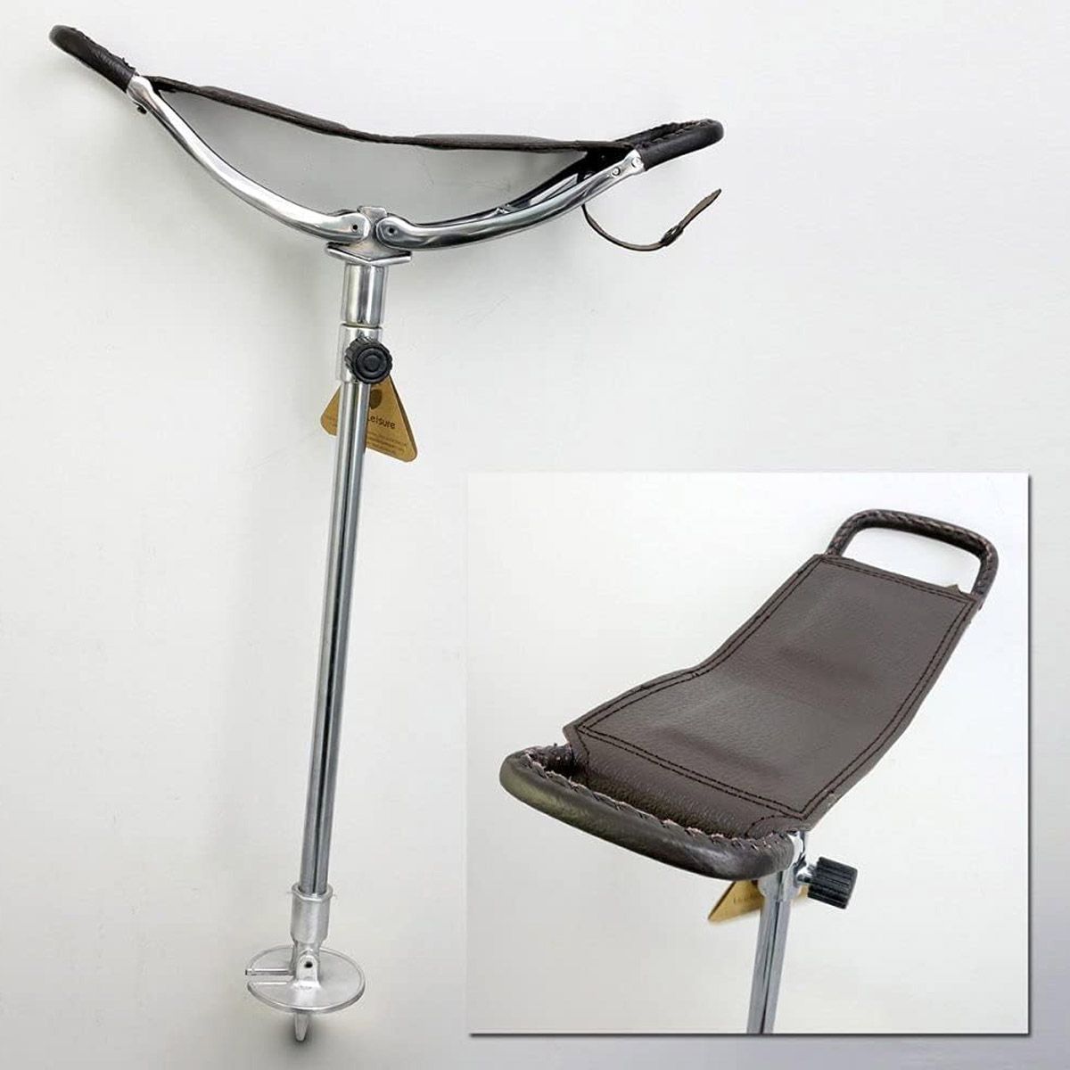 シューティングステッキ タイプA 座面ダークブラウン 英国リンデンレジャー Liden Leisure 社直輸入品