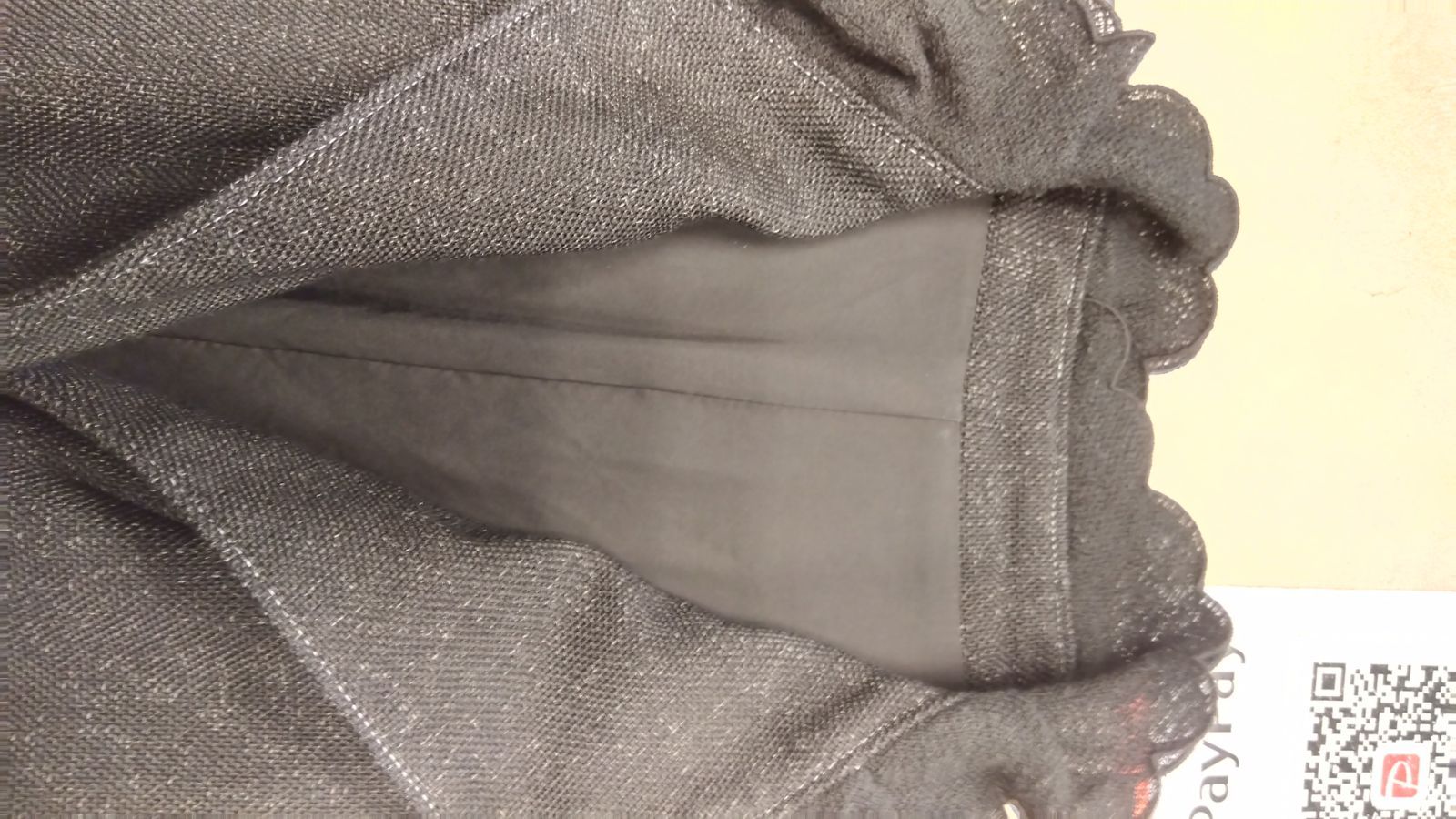  M 2 ジュンアシダ スタンド フリルデザインワンピース 7号 長袖 七分袖 ひざ丈ワンピース