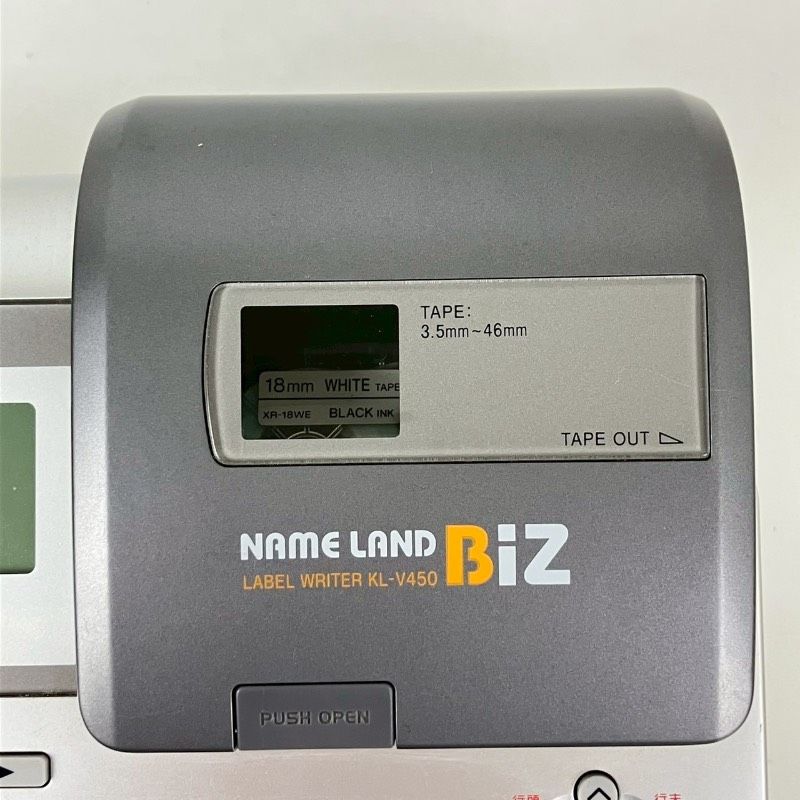 動作品】CASIO KL-V450 カシオ ネームランド NAME LAND BiZ 3.5mm~46mm