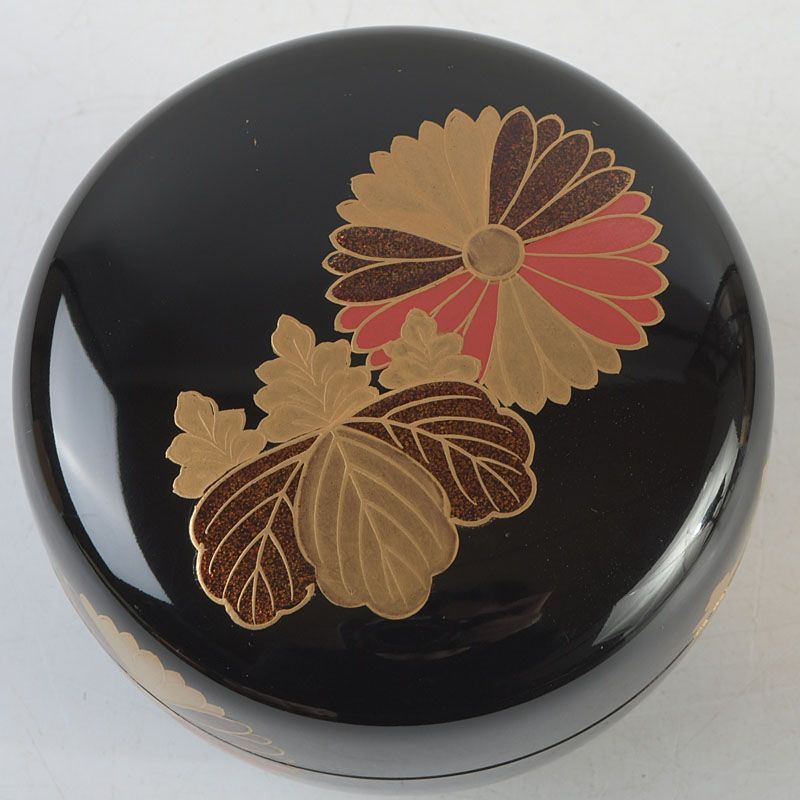 美術品・アンティーク・コレクション 茶道具 紫野松華堂造 漆塗 棗 共箱 C
